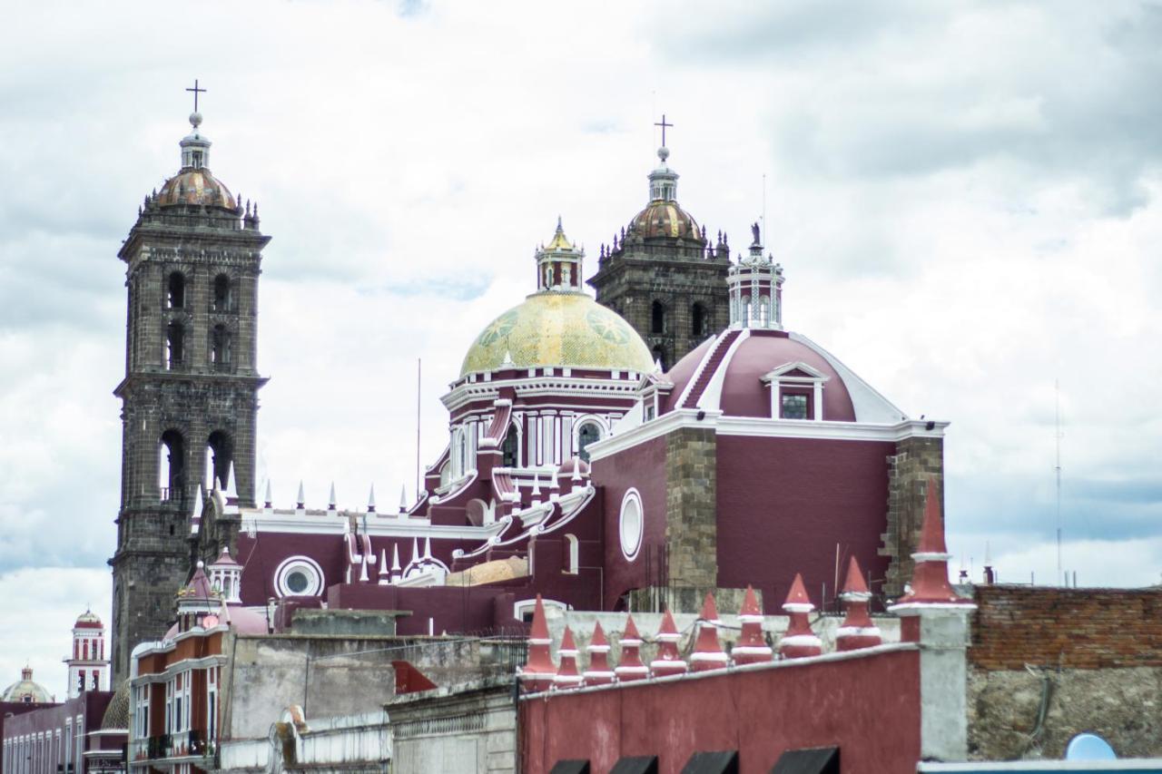 La Fuente Catedral Hotel Puebla Bagian luar foto